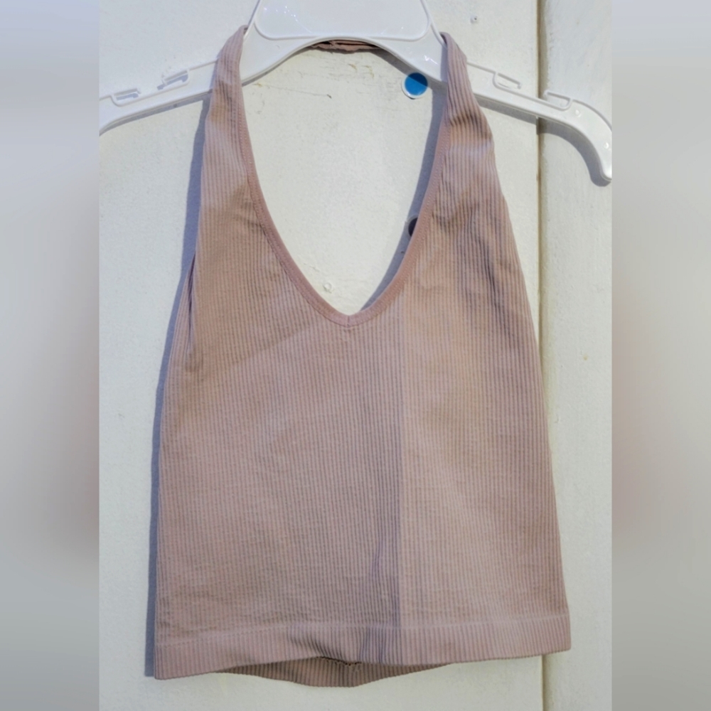 out from under halter top beige pinkish Size Petite Small